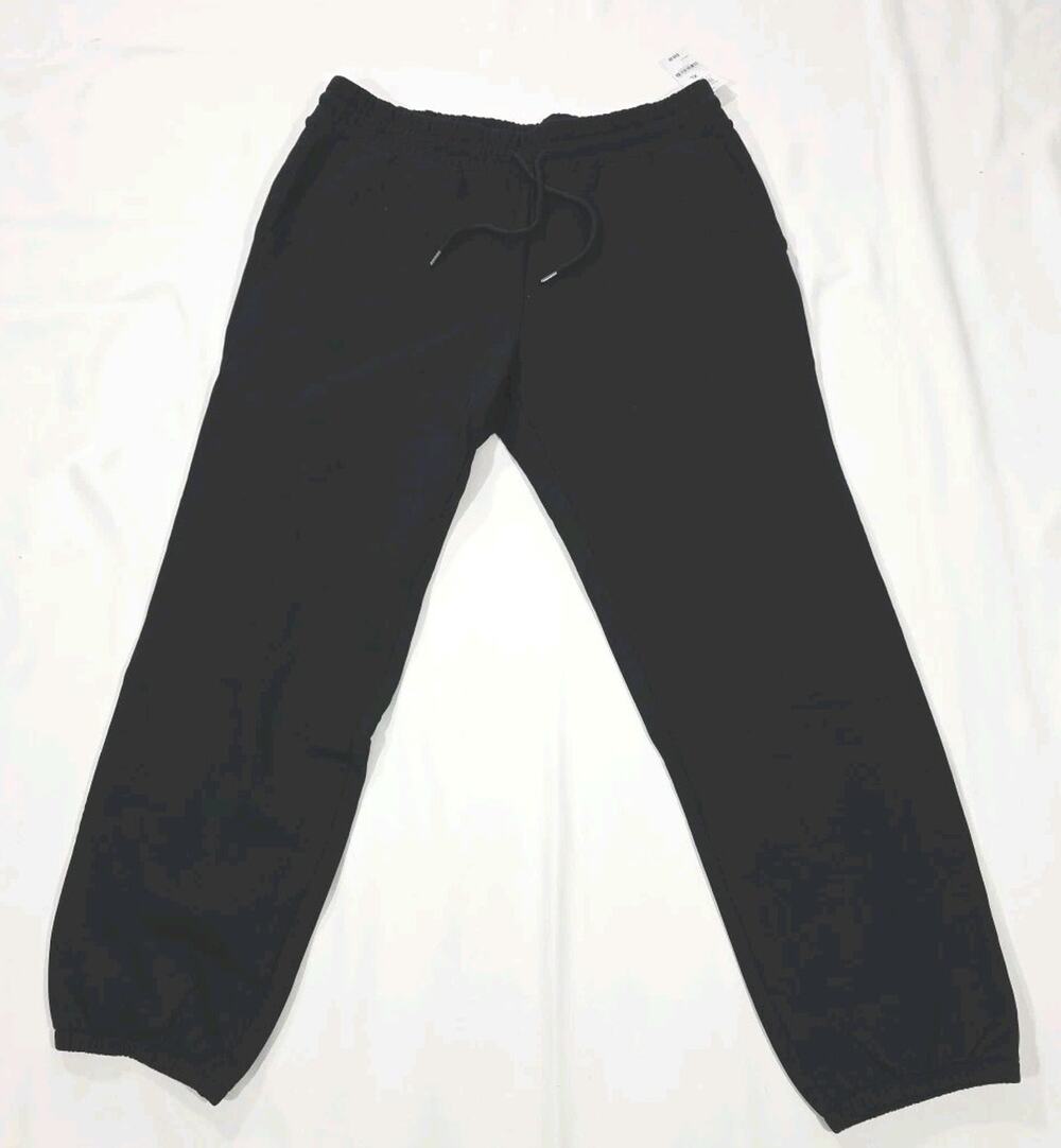 Mode Of One MO1 Men's XL Black Sweatpants Pockets Elastic Hem Heavyweight NWT